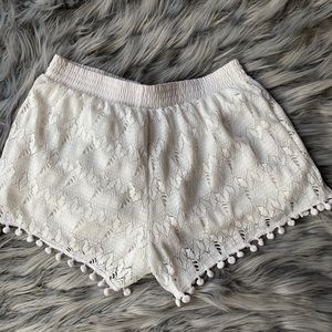 Adorable White lacy shorts